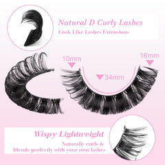 Newcally Lashes 10-pair pack is reusable up to ten times