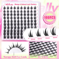 Newcally manga lash clusters deliver a doll-look for soft, believable lashes.