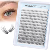 Newcally natural lash clusters wispy style for subtle, professional-looking lashes at home.