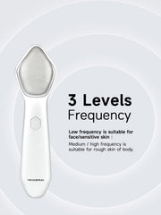 Newdermo Microdermabrasion Pro used on face and neck with controlled exfoliation.