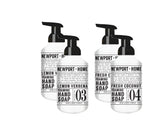 Newport Home foaming hand soap lemon verbena bottle with refreshing scent for daily handwashing