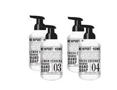 Newport Home foaming hand soap lemon verbena bottle with refreshing scent for daily handwashing