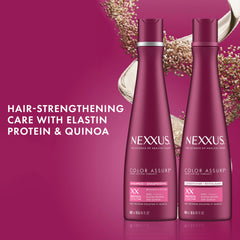 ProteinFusion blend with elastin and quinoa supports color protection in Nexxus