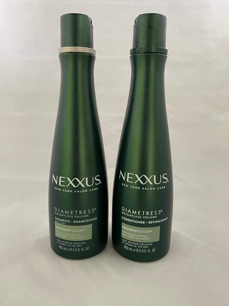 Nexxus Diametress shampoo bottle for volumizing and clarifying fine hair