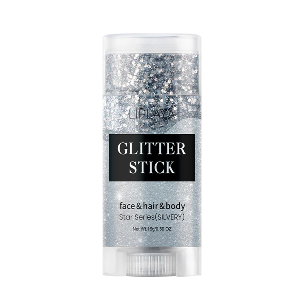 NHIYQF Face Glitter Stick close-up showing fine glitter for festival looks.