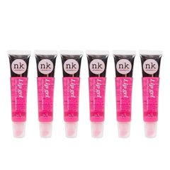 Nicka K New York Lip Gel Color in Bubble Gum provides a glossy finish with conditioning feel
