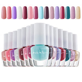 Nicole Miller New York mini nail polish color swatch shows versatile shades for quick touch-ups.