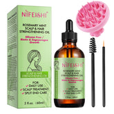 NIFEISHI rosemary oil bottle 60ml for scalp nourishment and hair care.