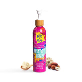 Niles + Chaz What the Frizz bottle showing frizz control for kids' curls.