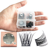 Ninglash NF14 travel box shows organized lash clusters for easy at-home use.