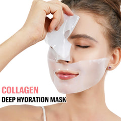 Close-up of Ninsiec collagen mask serum detail showing hydrating ingredients