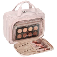 NISHEL bag front pocket holds brushes and large palette for quick access.