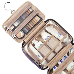 NISHEL travel toiletry bag front pocket for quick secure storage