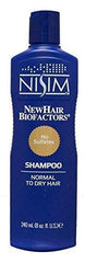 Nisim NewHair BioFactors Shampoo lather demonstrating deep cleansing action