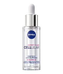 NIVEA Cellular Expert Filler dropper in use for precise hydration.
