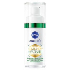 Person applying NIVEA CELLULAR Luminous630 serum for smooth, refreshed skin.