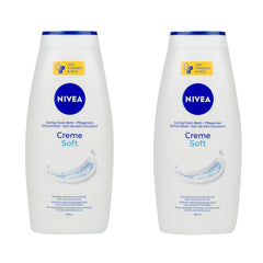 NIVEA Cream Soft Care Bath with Almond Oil bottle pouring for nourished skin.