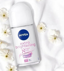 NIVEA Extra Brightening bottle pour highlights vitamin C boost for underarm care