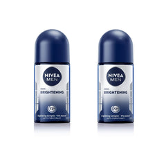 NIVEA Men Brightening Roll-On 50ml front view for daily freshness.