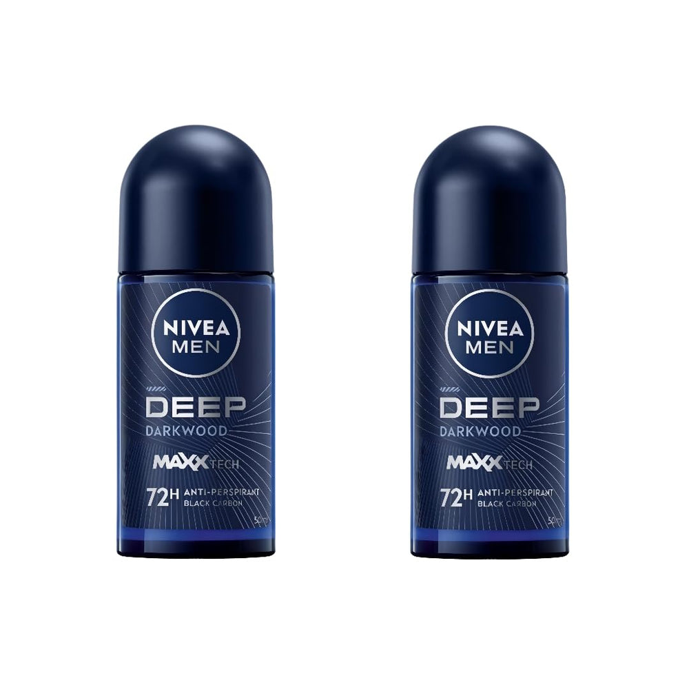 NIVEA MEN DEEP Darkwood roll-on provides 72H protection and lasting freshness.