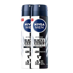 NIVEA Men Invisible Original spray bottle delivers long-lasting freshness.