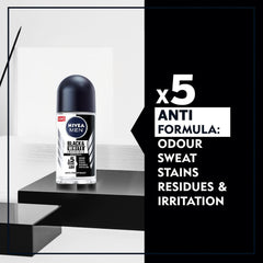 NIVEA Men roll-on application close-up showing smooth, quick-drying formula.