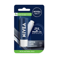 NIVEA Men's Active Care SPF 15 tube packaging for easy protection.