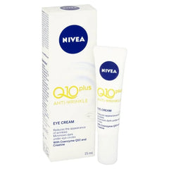 Close-up of applying NIVEA Q10 Power Eye Cream for targeted under-eye care.