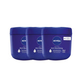 NIVEA Rich Nourishing Cream with almond oil, 400ml jar packaging for long-lasting hydration