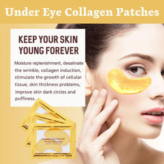 NIYET 24K gold eye mask gel texture for refreshed under-eye skin