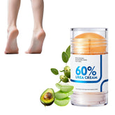 NIZENTA Foot Care Stick applying 60% urea for dry heel care.