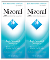 Nizoral A-D value pack blue front view for fresh scalp feel