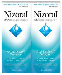 Nizoral A-D value pack blue front view for fresh scalp feel