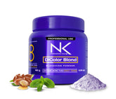 NK Professional Care DiColor Blonde packaging with mint fragrance and blue-violet powder.