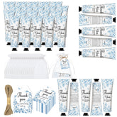 Nlicrst blue flower hand cream 50-pack for baby shower favors and gifts.
