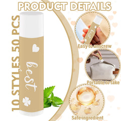Nlicrst thank-you cards included with lip balms for appreciation moments