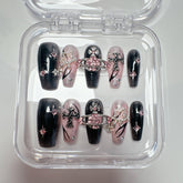 NLSJMP cat eye star rhinestone nails kit for luxe, party-ready hands