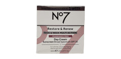 No. 7 no-restore-renew night cream jar for firmer skin while you sleep