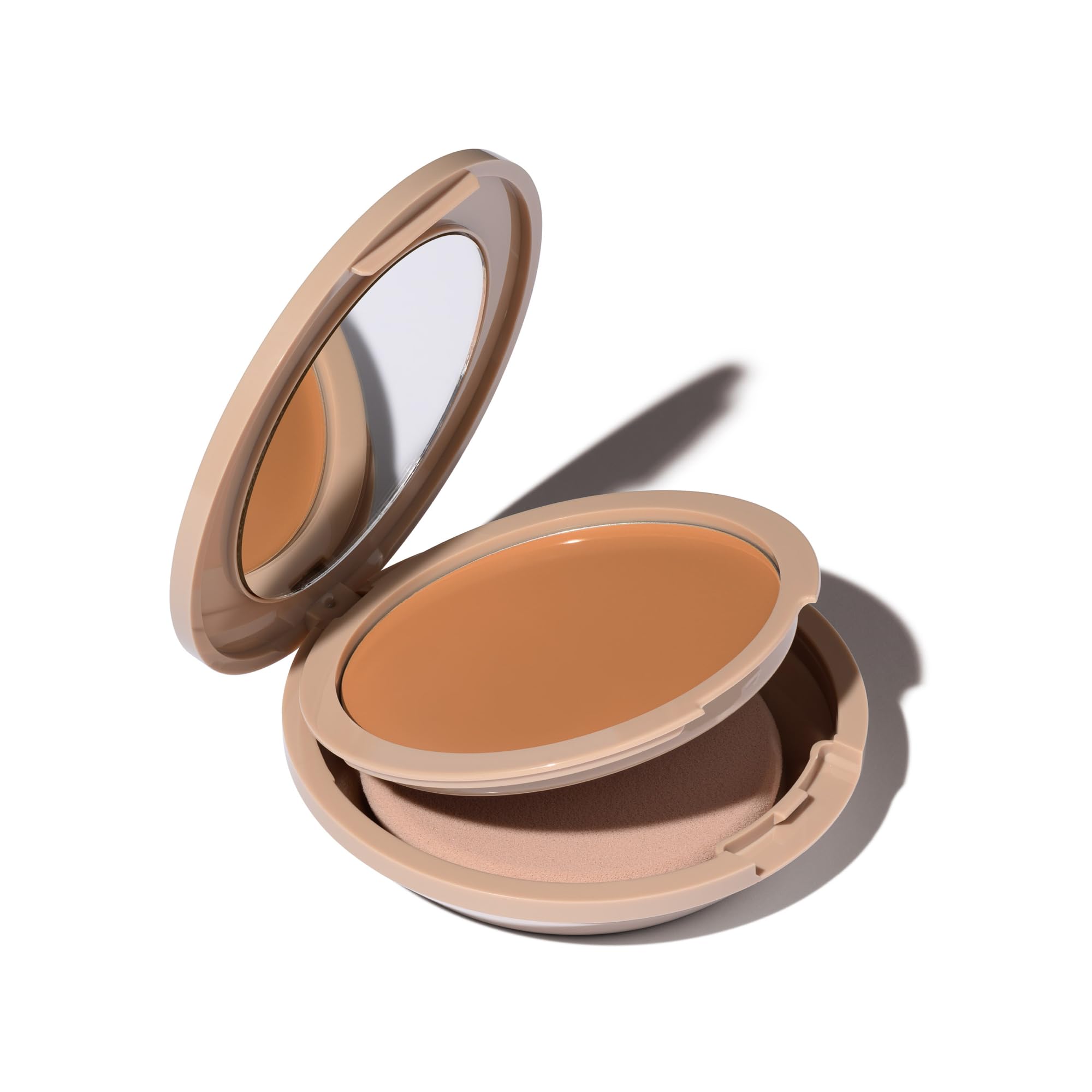 No Makeup Makeup Foundation Tan bottle close-up showing weightless, skin-adapting formula