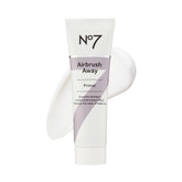 No7 Airbrush Away Primer bottle close-up showing hydrating base for smooth makeup.