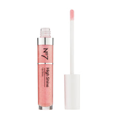 No7 High Shine Lip Gloss Pink Slip applicator for long-lasting moisture