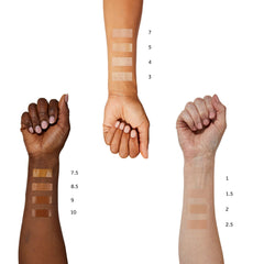 No7 Hydraluminous Concealer shade 7 swatch demonstrates brightening match.