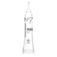 No7 Laboratories Line Correcting Booster Serum bottle targets fine lines for smoother-looking skin.