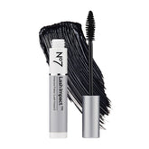 No7 Lash Impact Mascara brush-application delivering bold volume and definition