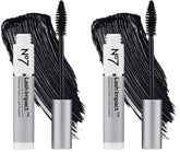 No7 Lash Impact Mascara pack-2 collection front view shows bold lashes with instant impact
