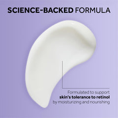 No7 Night-cream swirl on skin demonstrates calming hydration.