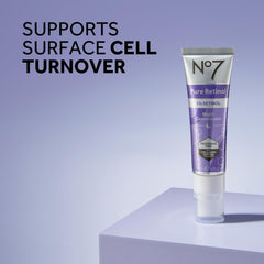 Closeup of No7 Pure Retinol Night Concentrate label showing key ingredients