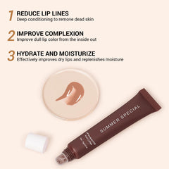 Nobeka Lip Butter Iced Coffee warm brown tint with conditioning oils