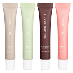 Nobeka Lip Butter Vanilla swatch showing sheer nude tint and hydration for daily use