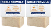 Noble Formula 2% zinc bar soap—whole bar—gentle cleansing helps remove oil and debris.
